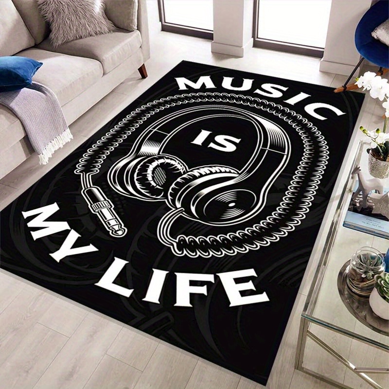 Home Textiles Rug - Music Is My Life Headphones Carpet