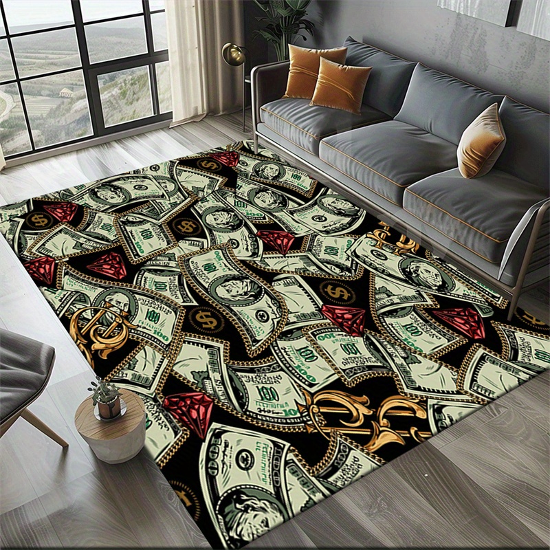 Home Textiles Rug - Luxurious Dollar Bill Design Area Rug