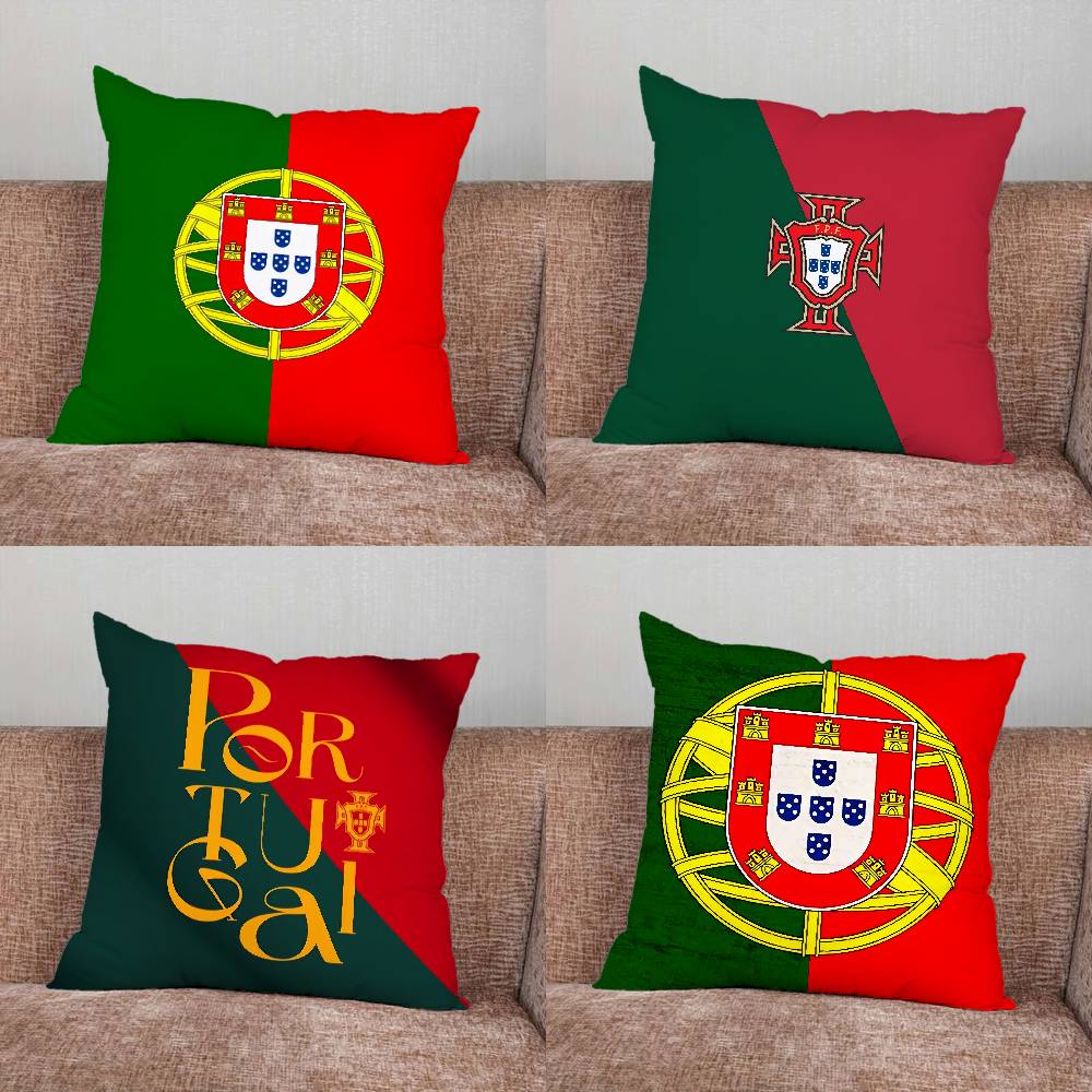 Home.Textiles Cushion - Portugal Flag Art Pillow Case For