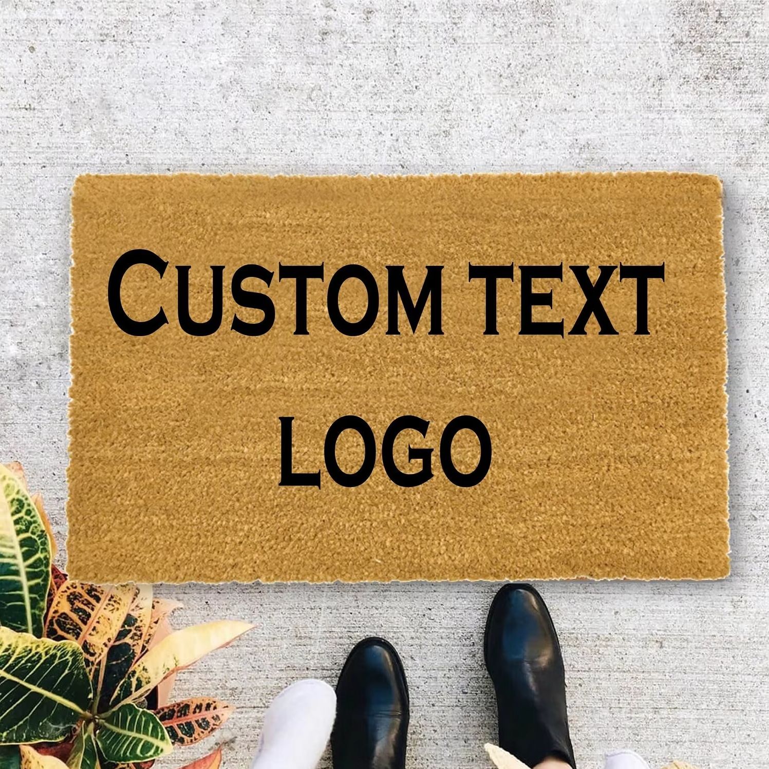 Custom Text Logo Doormat Fashi – Home Textiles Logo recenzja i cena