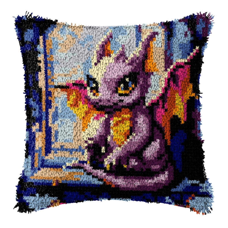 Dinosaur Latch Hook Pillow Kit – Home.Textiles Cushion recenzja i cena