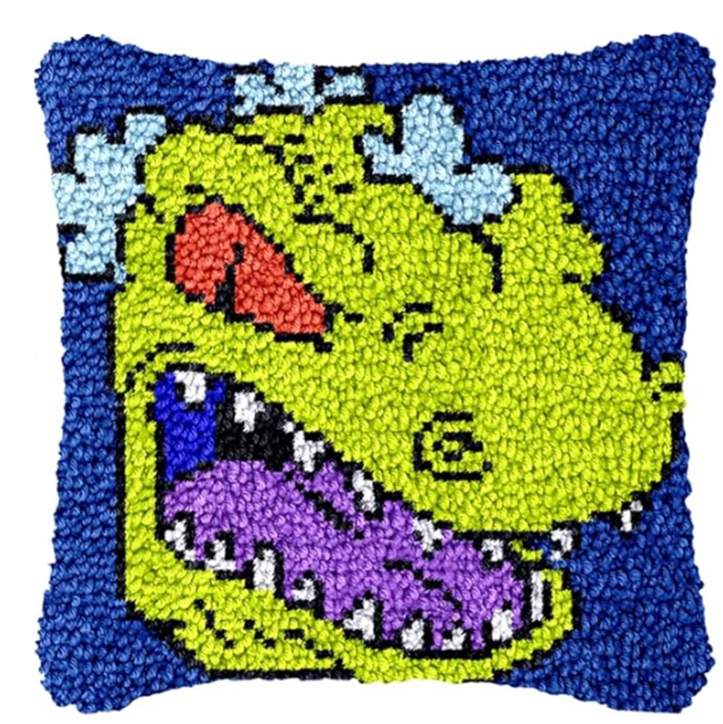 Dinosaur Latch Hook Pillow Kit – Home.Textiles Cushion recenzja i cena