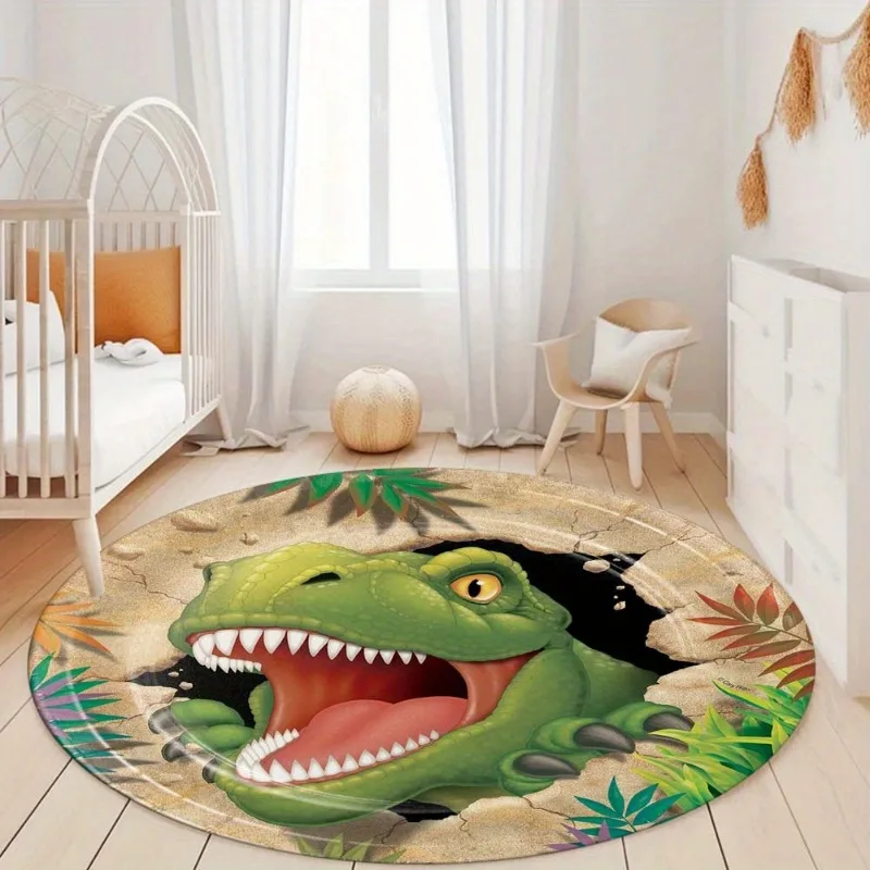 Cartoon Dinosaur Round Rug, So – Home Textiles Rug recenzja i cena