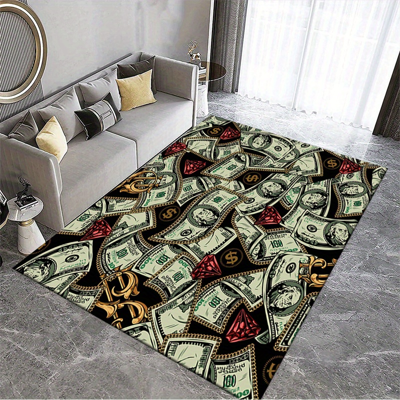 Luxurious Dollar Bill Design A – Home Textiles Rug recenzja i cena