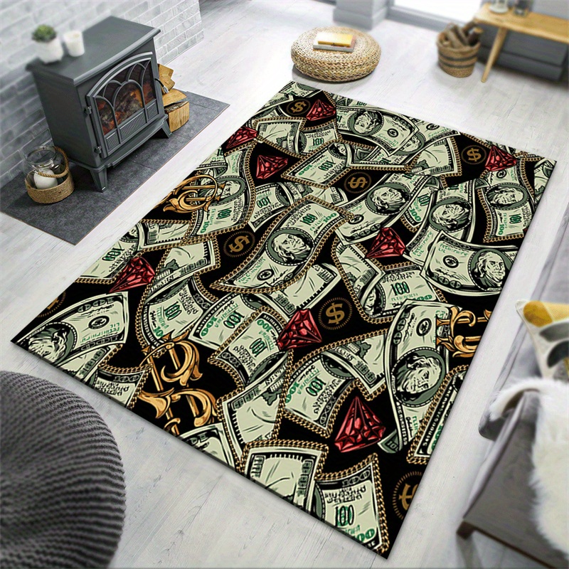 Luxurious Dollar Bill Design A – Home Textiles Rug recenzja i cena