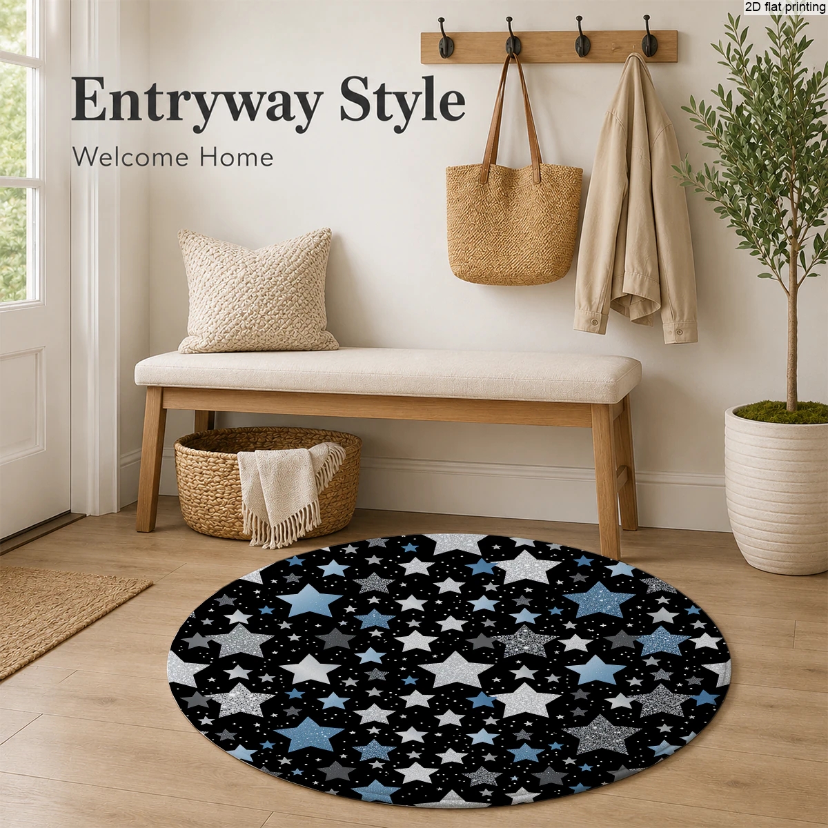 2D Flat Printed Star Pattern R – Home Textiles Rug recenzja i cena