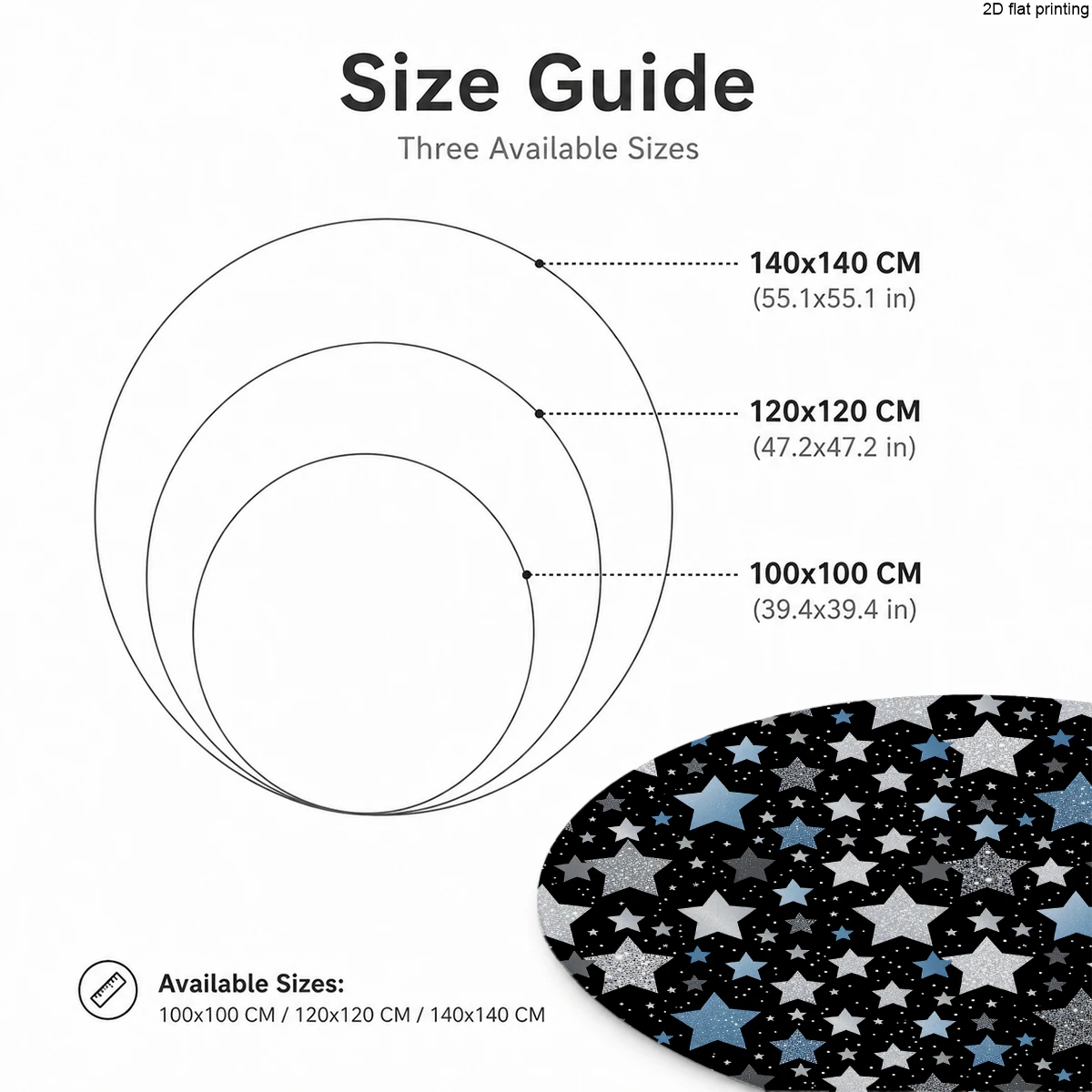 2D Flat Printed Star Pattern R – Home Textiles Rug recenzja i cena