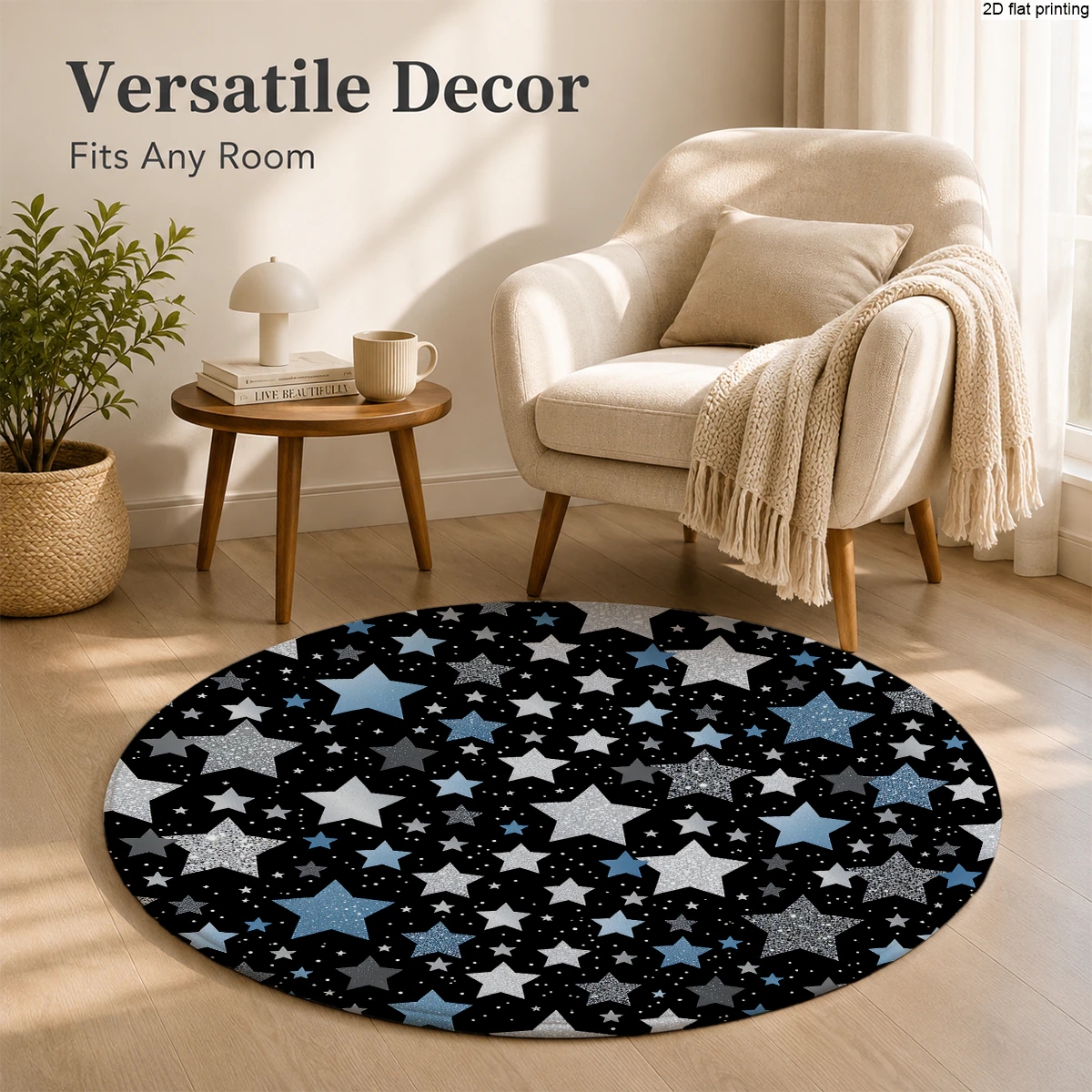 2D Flat Printed Star Pattern R – Home Textiles Rug recenzja i cena