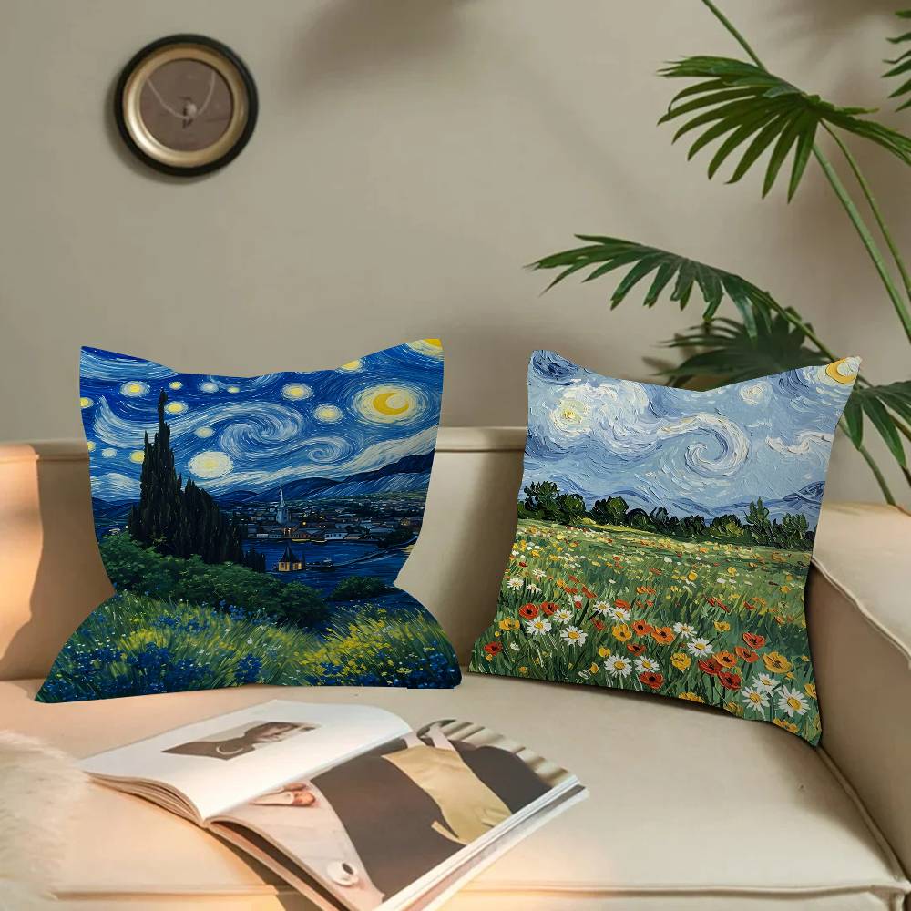 Van Gogh Starry Sky Pillowcase – Home.Textiles Cushion recenzja i cena