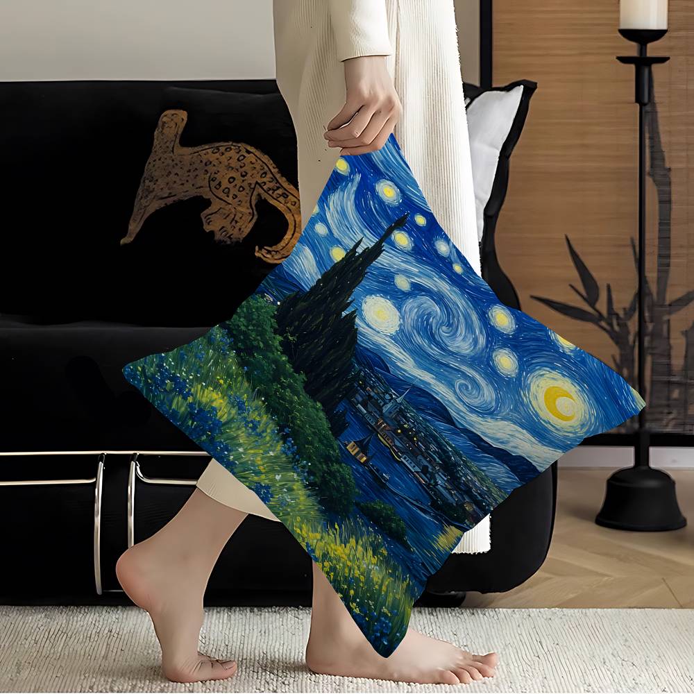 Van Gogh Starry Sky Pillowcase – Home.Textiles Cushion recenzja i cena