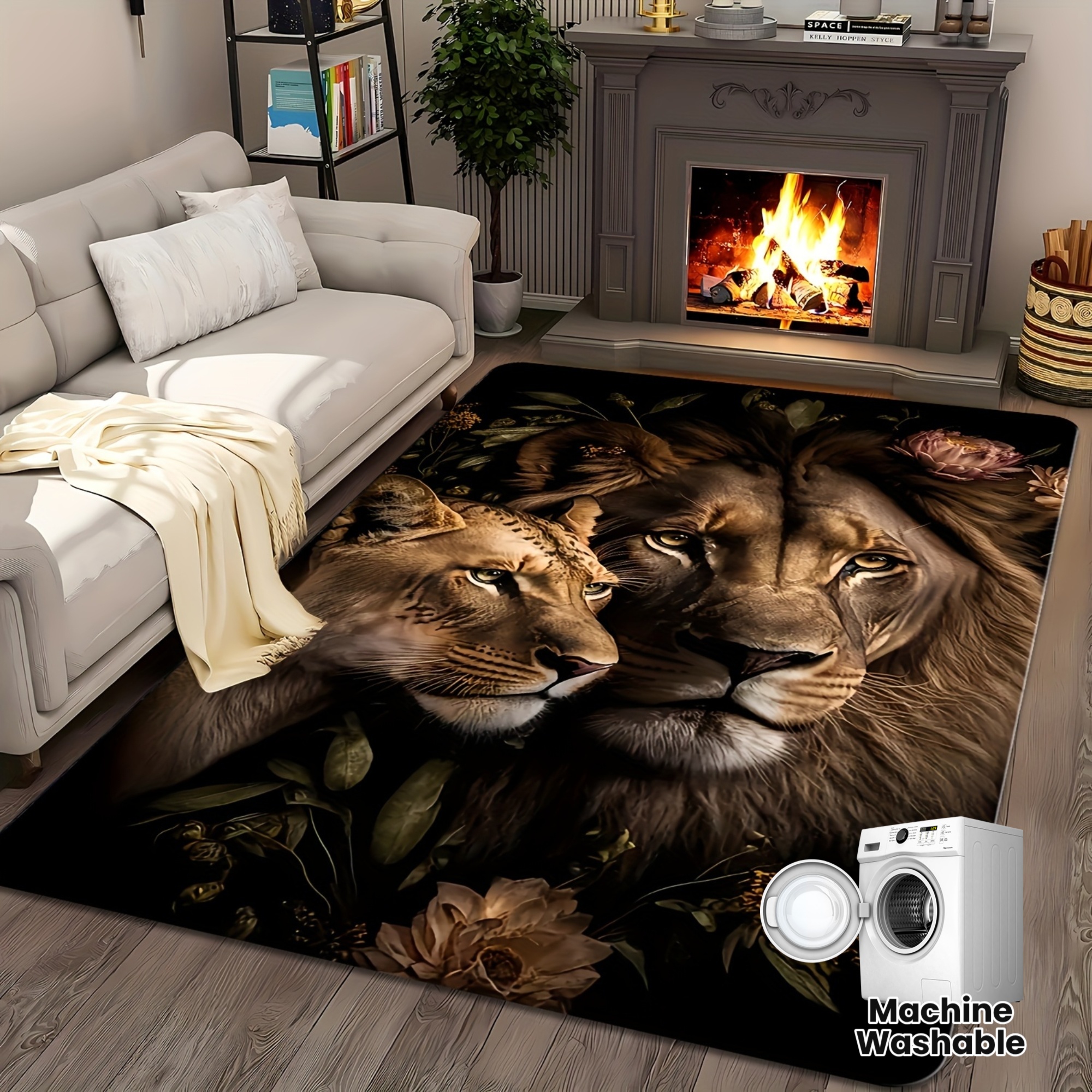 Majestic Lion Creative Area Ru – Home Textiles Rug recenzja i cena