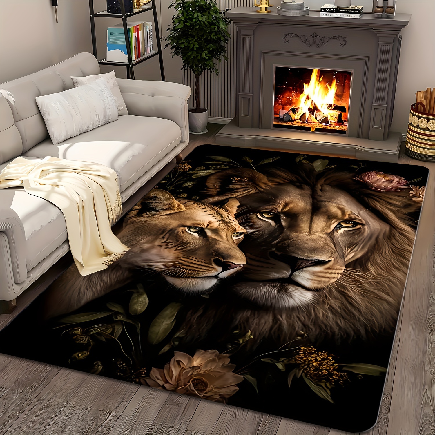 Majestic Lion Creative Area Ru – Home Textiles Rug recenzja i cena