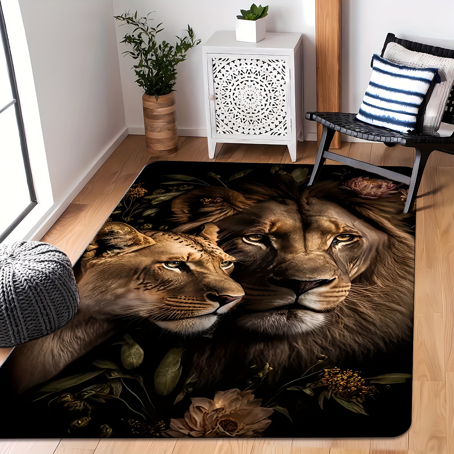 Majestic Lion Creative Area Ru – Home Textiles Rug recenzja i cena