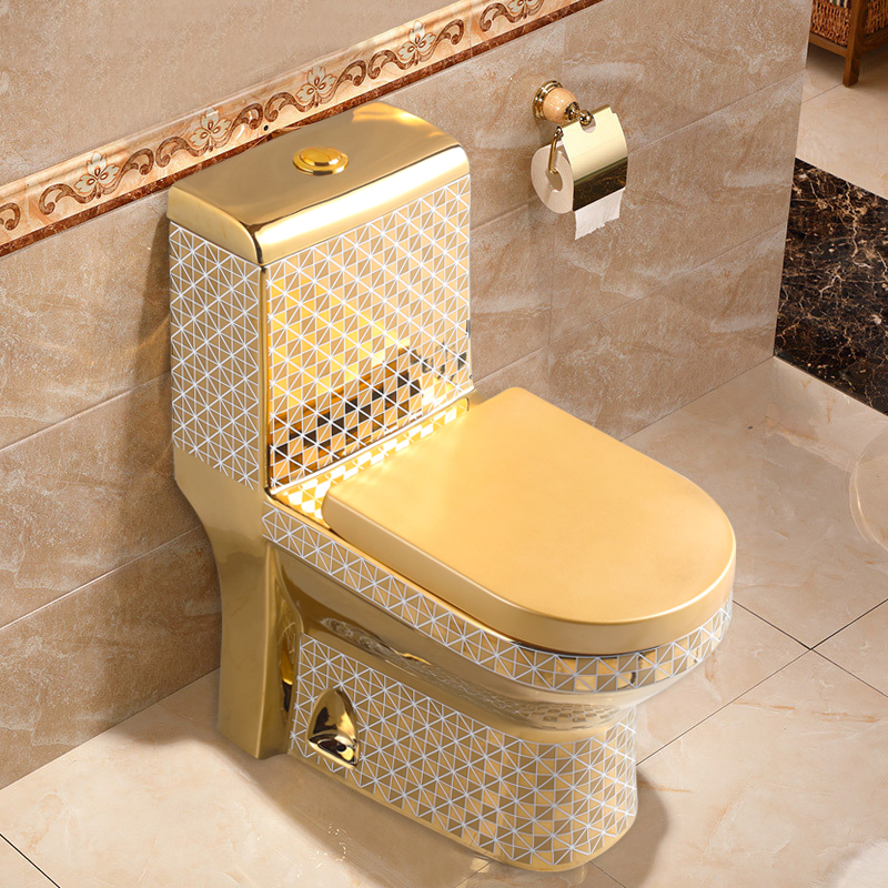 Golden Toilet,Modern One-Piece – P & C Home Textiles Usa recenzja i cena