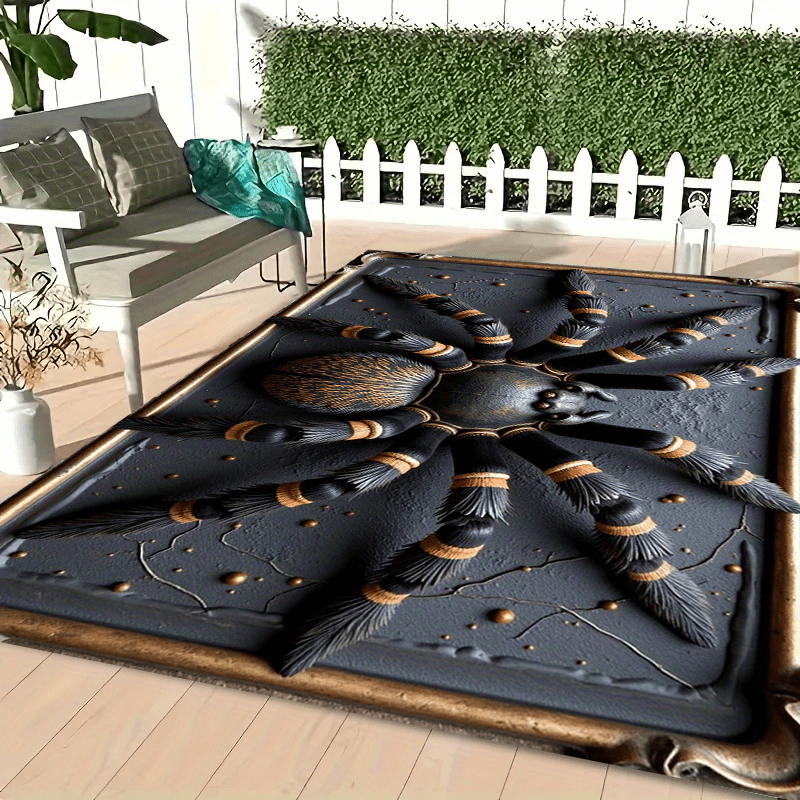 Black Spider Pattern Entrance  – Home Textiles Rug recenzja i cena