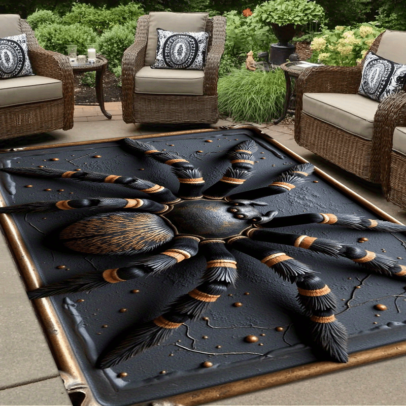 Black Spider Pattern Entrance  – Home Textiles Rug recenzja i cena