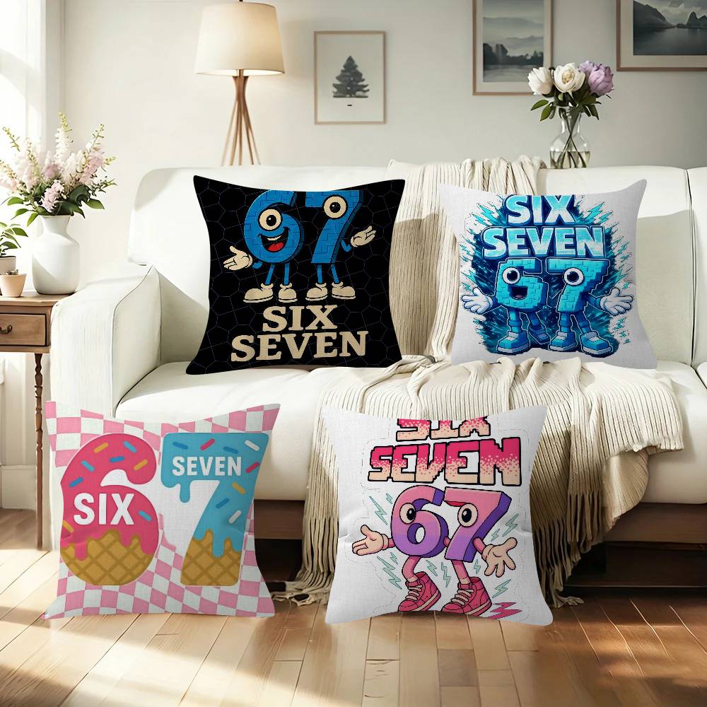 Cartoon 67 Six Seven Cushion   – Home.Textiles Cushion recenzja i cena