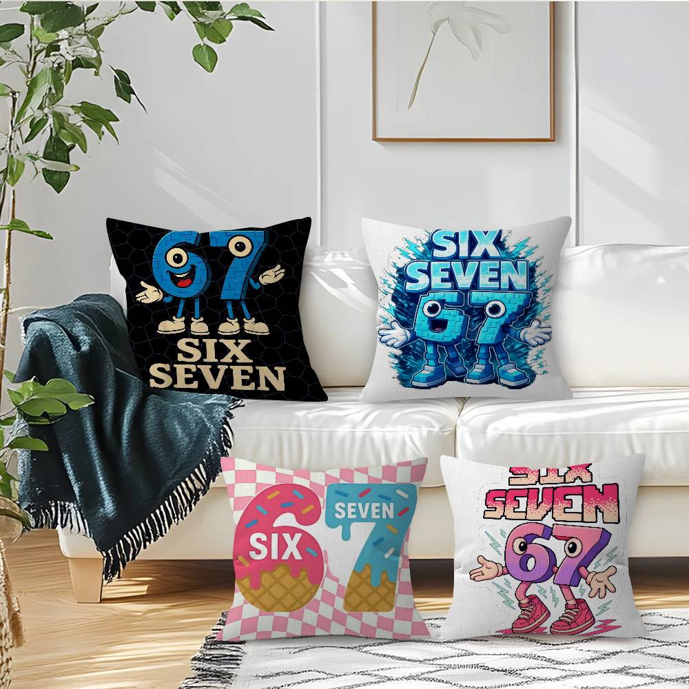 Cartoon 67 Six Seven Cushion   – Home.Textiles Cushion recenzja i cena