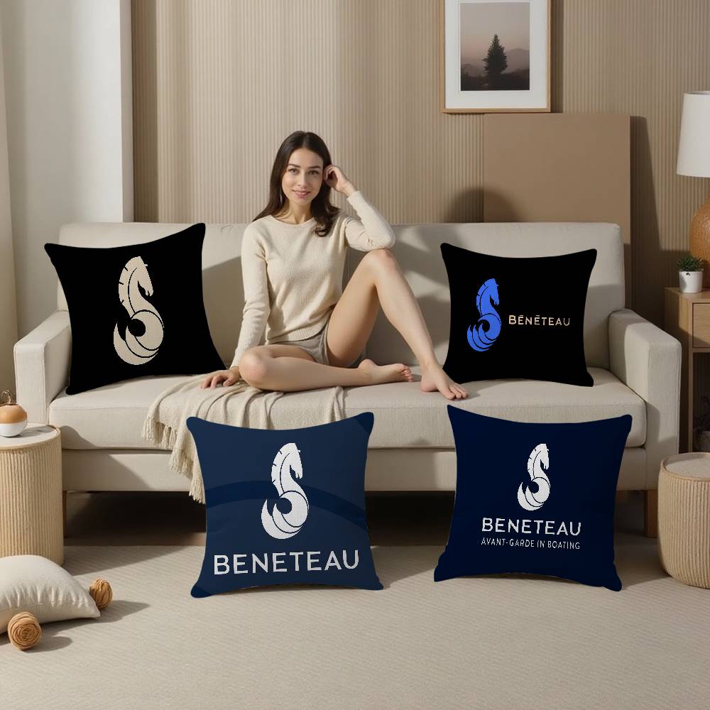 B-BENETEAU Logo Cushion Cover  – Home Textiles Logo recenzja i cena